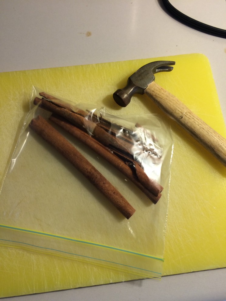 little sandwich baggie, not sealed